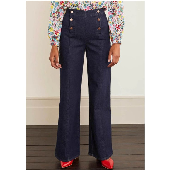 Boden Denim - Boden Sailor Wide Leg Jeans Size 8 NWT